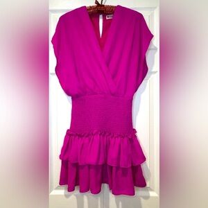 Vibrant Pink Sleeveless Dress